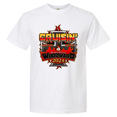 Motor Mania Cruisin Woodward 2024 Detroit To Pontiac Garment-Dyed Heavyweight T-Shirt