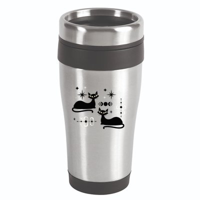 Midcentury Mid Century Cat Retro Atomic Age Space Modern 16oz Travel Tumbler