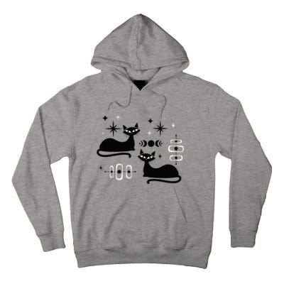 Midcentury Mid Century Cat Retro Atomic Age Space Modern Tall Hoodie
