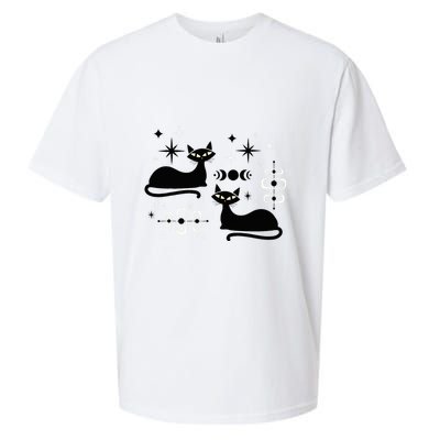 Midcentury Mid Century Cat Retro Atomic Age Space Modern Sueded Cloud Jersey T-Shirt