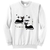 Midcentury Mid Century Cat Retro Atomic Age Space Modern Sweatshirt