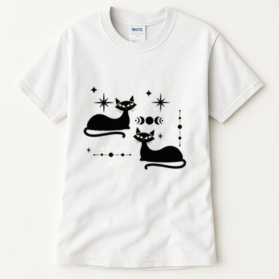 Midcentury Mid Century Cat Retro Atomic Age Space Modern Tall T-Shirt
