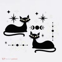 Midcentury Mid Century Cat Retro Atomic Age Space Modern Tall T-Shirt
