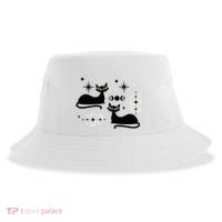 Midcentury Mid Century Cat Retro Atomic Age Space Modern Sustainable Bucket Hat