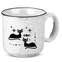 Midcentury Mid Century Cat Retro Atomic Age Space Modern 15oz Campfire Ceramic Mug
