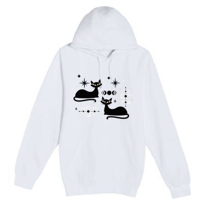 Midcentury Mid Century Cat Retro Atomic Age Space Modern Premium Pullover Hoodie