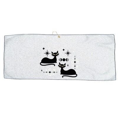 Midcentury Mid Century Cat Retro Atomic Age Space Modern Large Microfiber Waffle Golf Towel