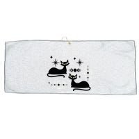 Midcentury Mid Century Cat Retro Atomic Age Space Modern Large Microfiber Waffle Golf Towel