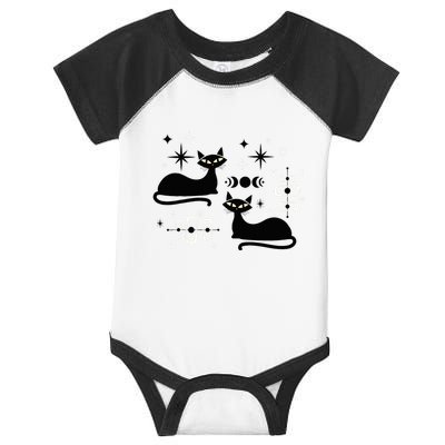Midcentury Mid Century Cat Retro Atomic Age Space Modern Infant Baby Jersey Bodysuit