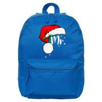 Mr Mrs Claus Christmas Couples Matching His And Her Pajamas 16 in Basic Backpack