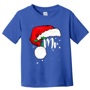 Mr Mrs Claus Christmas Couples Matching His And Her Pajamas Toddler T-Shirt