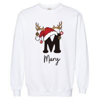 Mary Monogrammed Christmas Matching Garment-Dyed Sweatshirt