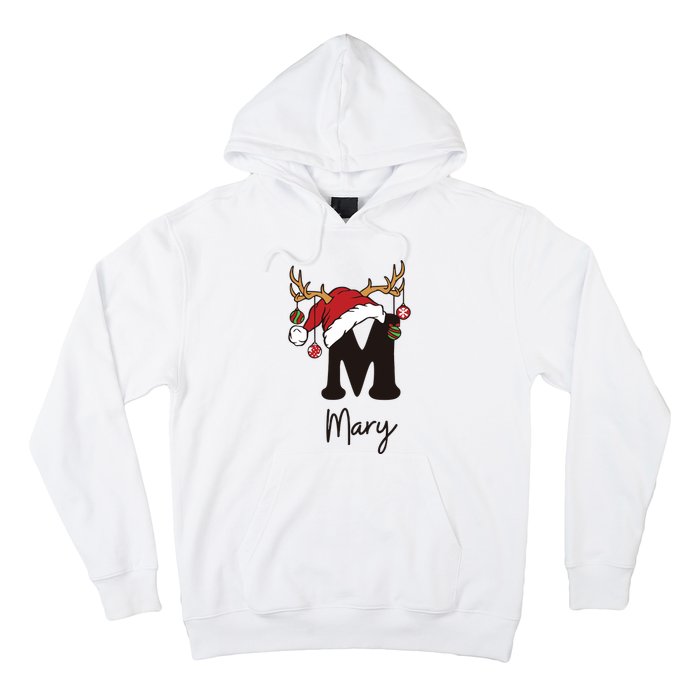 Mary Monogrammed Christmas Matching Hoodie