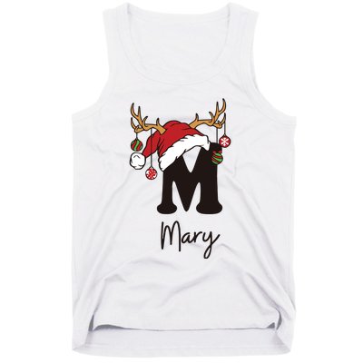 Mary Monogrammed Christmas Matching Tank Top