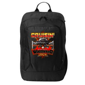 Motor Mania Cruisin Woodward 2024 Detroit To Pontiac Muscle Car City Backpack