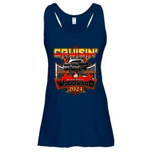 Motor Mania Cruisin Woodward 2024 Detroit To Pontiac Muscle Car Ladies Essential Flowy Tank