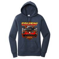 Motor Mania Cruisin Woodward 2024 Detroit To Pontiac Muscle Car Women's Pullover Hoodie