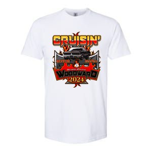 Motor Mania Cruisin Woodward 2024 Detroit To Pontiac Muscle Car Softstyle CVC T-Shirt