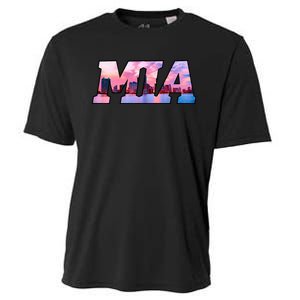 Mia Miami City Skyline Of Miami Beach Florida Cooling Performance Crew T-Shirt