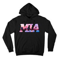 Mia Miami City Skyline Of Miami Beach Florida Hoodie