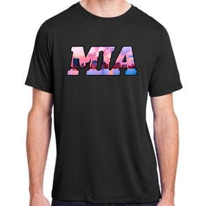 Mia Miami City Skyline Of Miami Beach Florida Adult ChromaSoft Performance T-Shirt