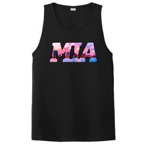 Mia Miami City Skyline Of Miami Beach Florida PosiCharge Competitor Tank