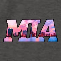 Mia Miami City Skyline Of Miami Beach Florida Vector Backpack
