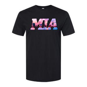 Mia Miami City Skyline Of Miami Beach Florida Softstyle CVC T-Shirt