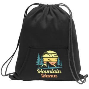 Mountain Mama Camping Hiking Mom Adventure Mothers Day Sweatshirt Cinch Pack Bag