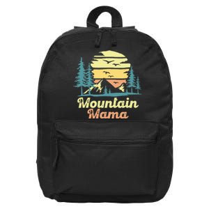 Mountain Mama Camping Hiking Mom Adventure Mothers Day 16 in Basic Backpack