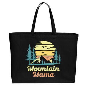 Mountain Mama Camping Hiking Mom Adventure Mothers Day Cotton Canvas Jumbo Tote