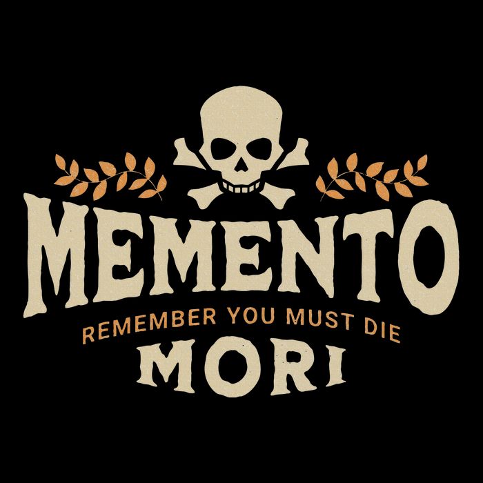 Memento Mori Catholic Design Meaning Traditional Latin Skull Tall Hoodie