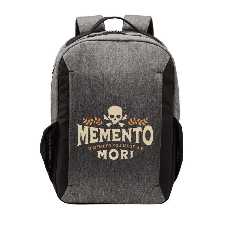 Memento Mori Catholic Design Meaning Traditional Latin Skull Vector Backpack