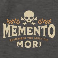 Memento Mori Catholic Design Meaning Traditional Latin Skull Vector Backpack
