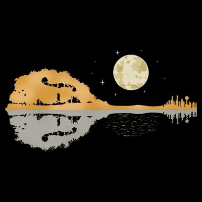 Mandolin Men Country Music Moon Bluegrass T-Shirt