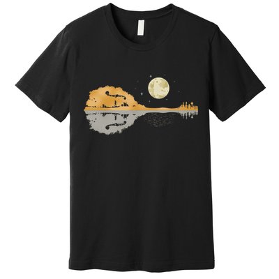 Mandolin Men Country Music Moon Bluegrass Premium T-Shirt