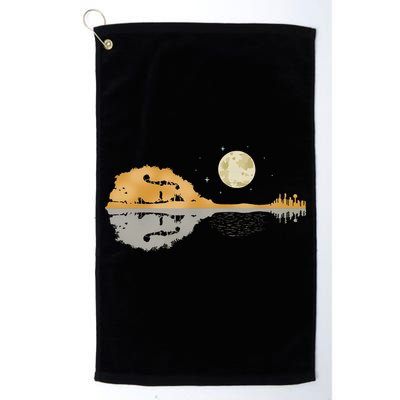 Mandolin Men Country Music Moon Bluegrass Golf Towel