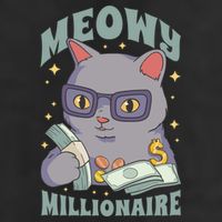 Meowy Millionaire Cat Gift 11oz C Handle Ceramic Mug