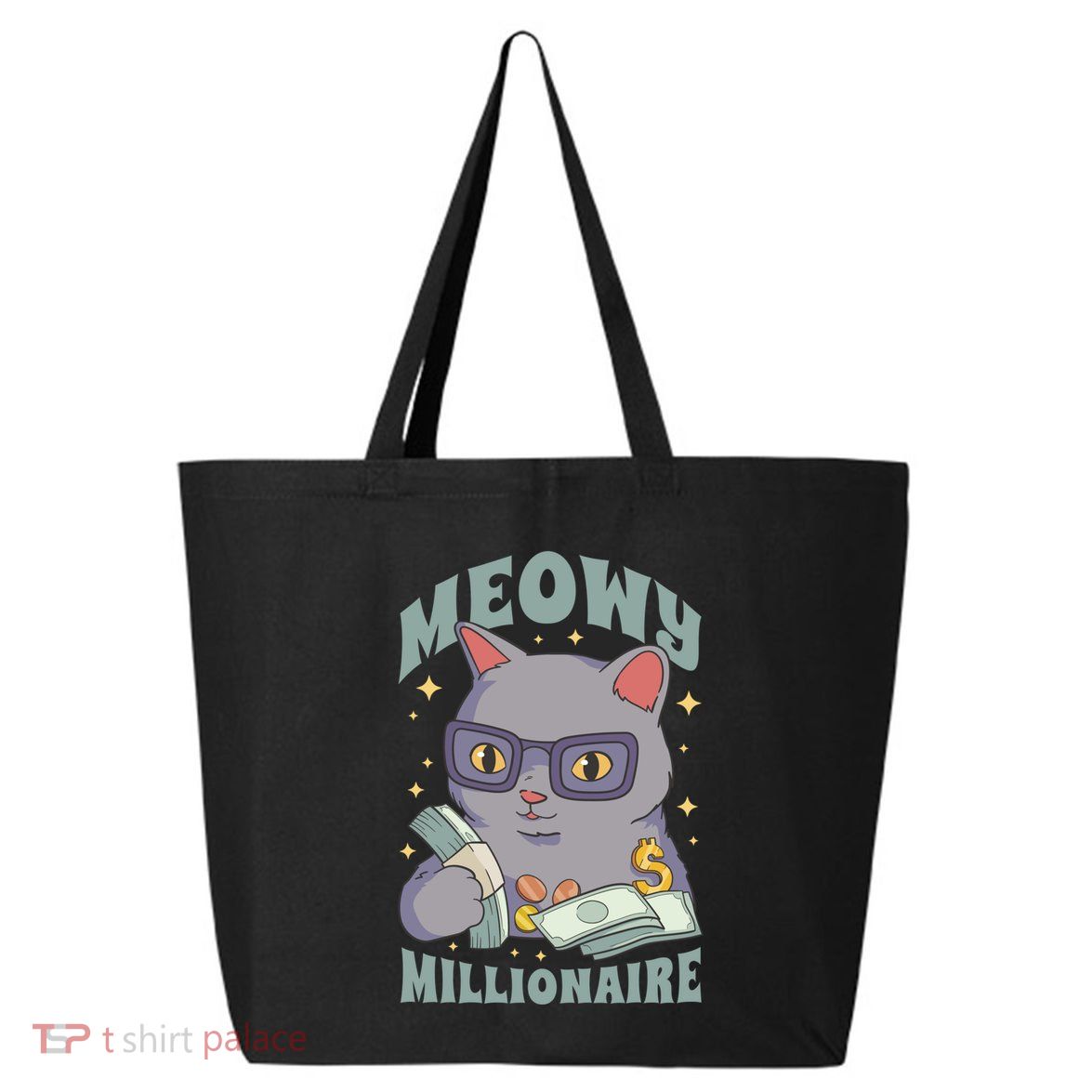 Meowy Millionaire Cat Gift 25L Jumbo Tote