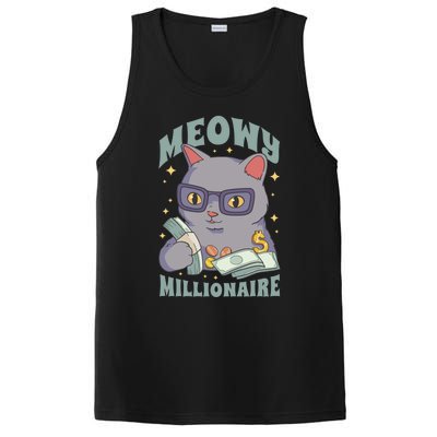 Meowy Millionaire Cat Gift PosiCharge Competitor Tank