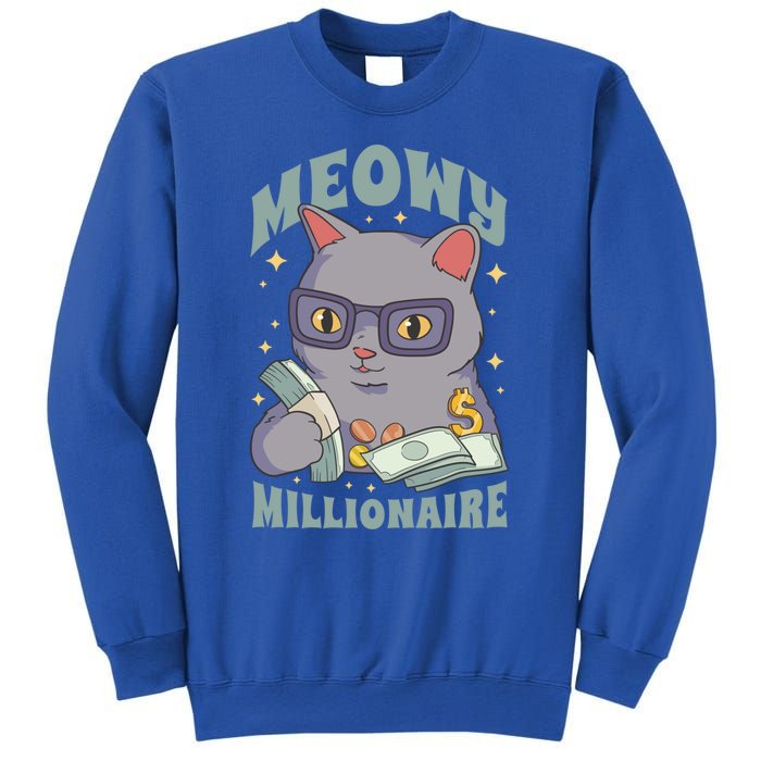 Meowy Millionaire Cat Gift Sweatshirt