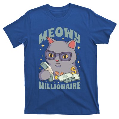 Meowy Millionaire Cat Gift T-Shirt