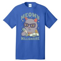 Meowy Millionaire Cat Gift Tall T-Shirt