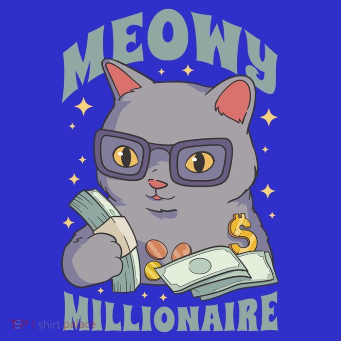 Meowy Millionaire Cat Gift 16 in Basic Backpack