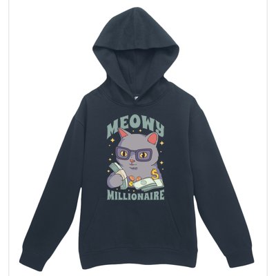 Meowy Millionaire Cat Gift Urban Pullover Hoodie