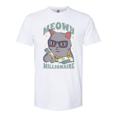 Meowy Millionaire Cat Gift Softstyle CVC T-Shirt