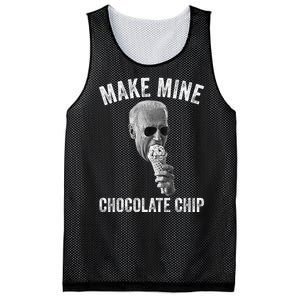 MAKE MINE CHOCOLATE CHIP Funny Joe Biden Ice Cream Mesh Reversible Basketball Jersey Tank