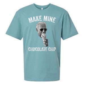 MAKE MINE CHOCOLATE CHIP Funny Joe Biden Ice Cream Sueded Cloud Jersey T-Shirt