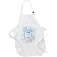 Motherboard Microchip Circuit Black It Computer Background Full-Length Apron With Pockets
