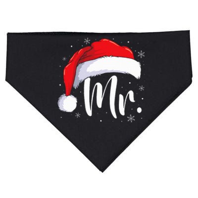 Mr Mrs Claus Christmas Couples Matching His And Her Pajamas  USA-Made Doggie Bandana